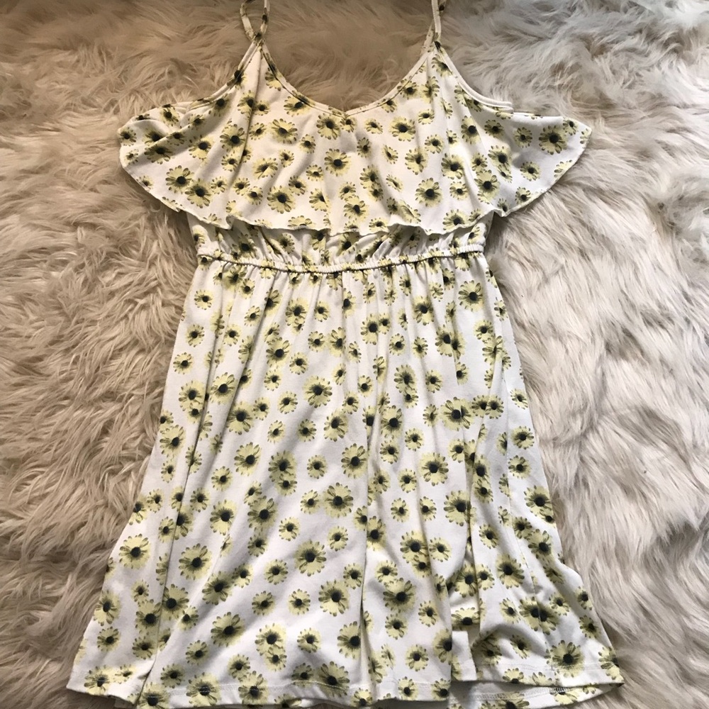 American Rag Soft Jersey Knit Sunflower Sundress